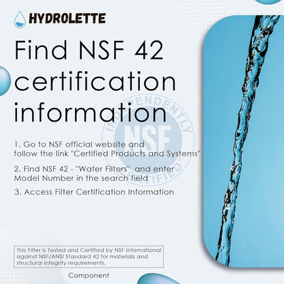 Water Filter Replacement for GE MWF, HYD-D2F-01 Compatible with SmartWater MWFP MWFA GWF BSS25JFRJWW WFC1201 RWF1060 197D6321P006 9991, 1 Pack
